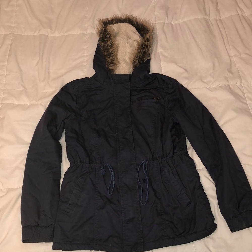 NAVY WOOL JACKET